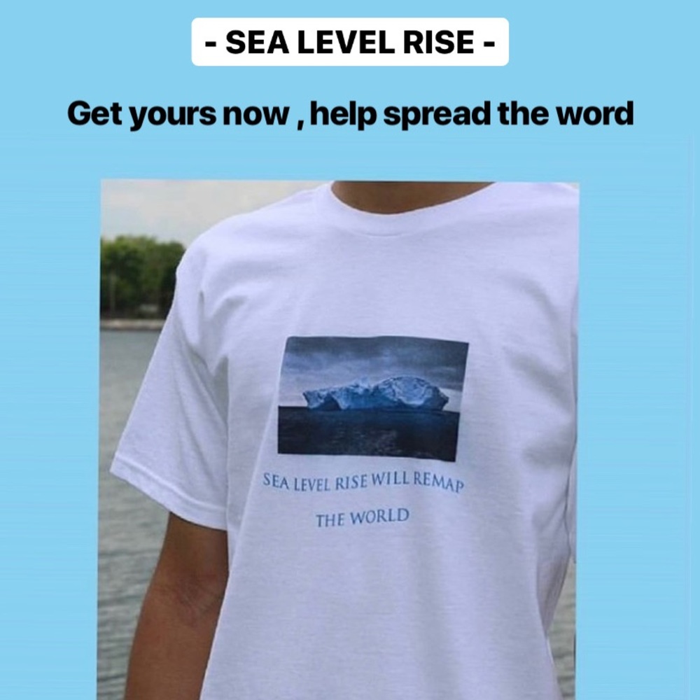CLIMATE CHANGE SEA LEVEL RISE T-SHIRT